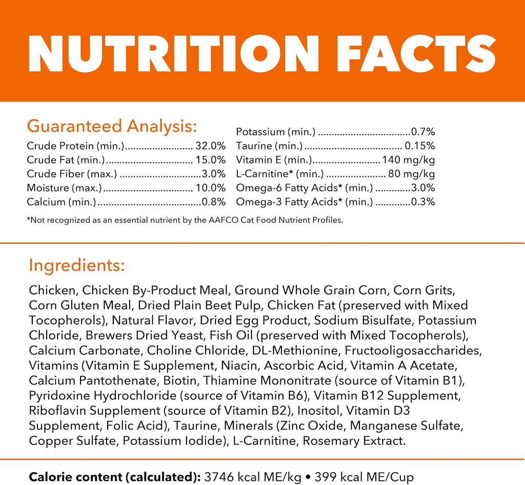 Proactive Health Healthy Adult Dry Cat Food, Chicken, 7 Lb | Veterinarian-Recommended, Real Chicken #1 Ingredient, Chicken & Egg Protein, Wholesome Grains for Energy, Supports Muscles